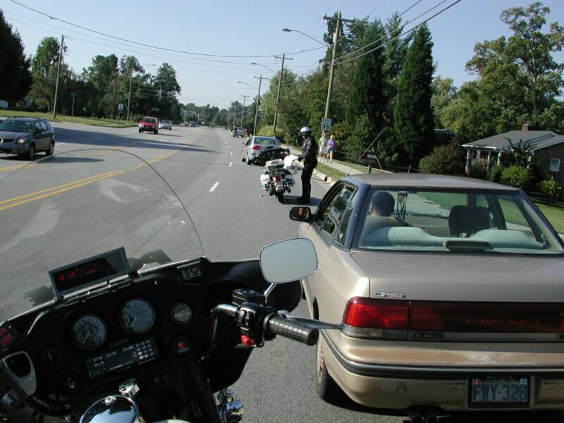 Three Stopped On New Garden Road